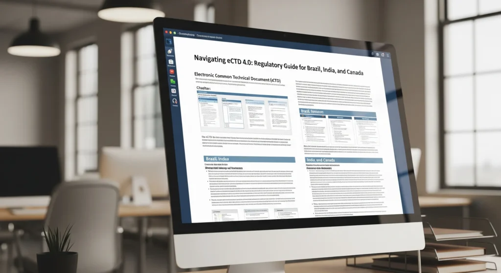 Navigating eCTD 4.0: Regulatory Guide for Brazil, India, and Canada